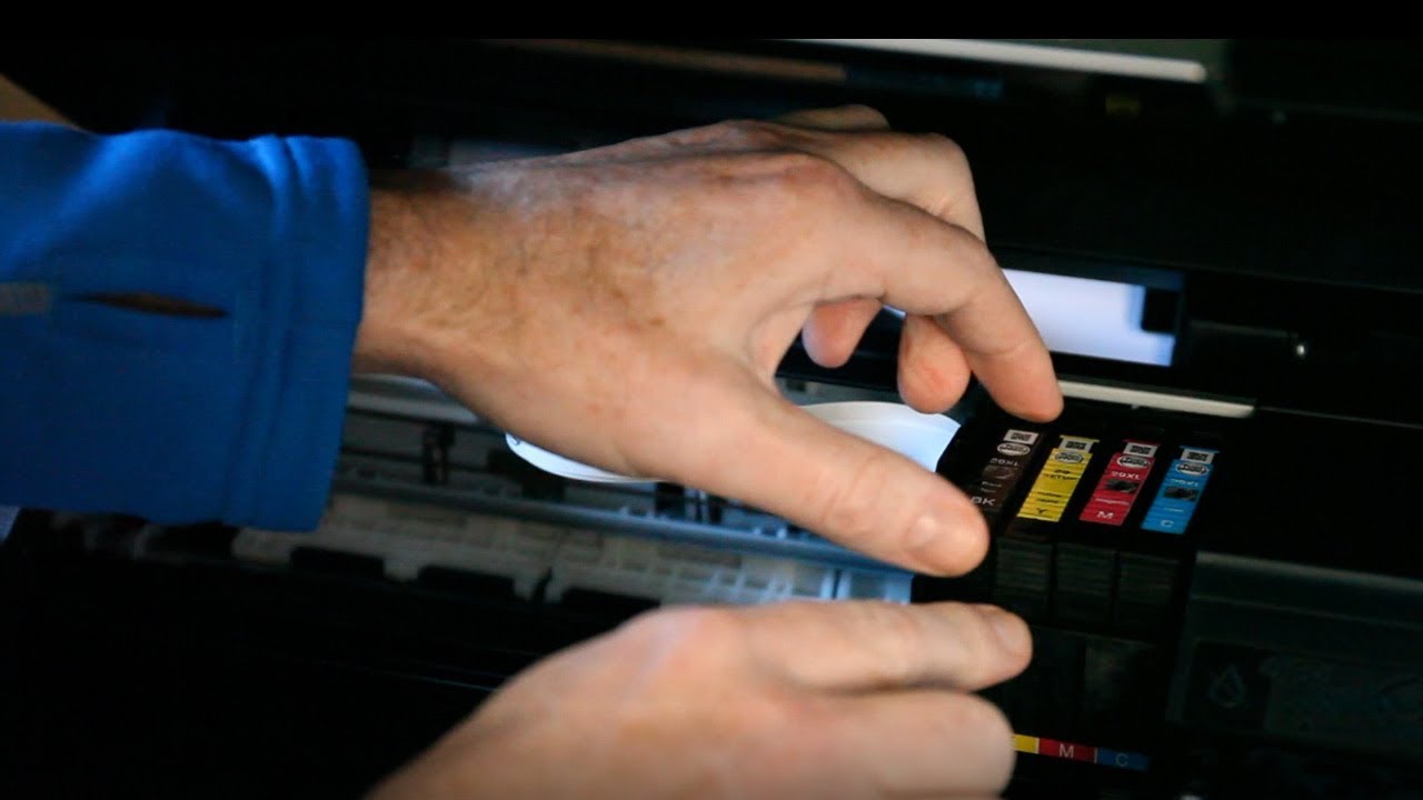 How to change ink cartridge on Epson printer xp 235