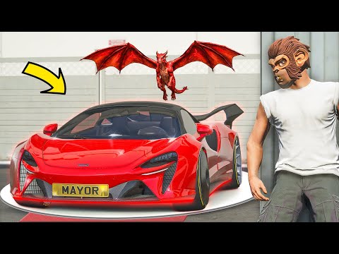 Stealing DRAGON MCLAREN from MAYOR sa GTA 5