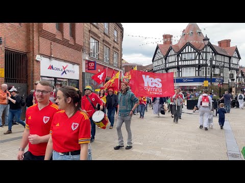“March for Independence” - Wrexham town centre