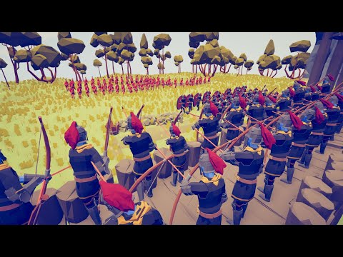 100x SPARTA SIEGE ENEMY CASTLE - Totally Accurate Battle Simulator TABS