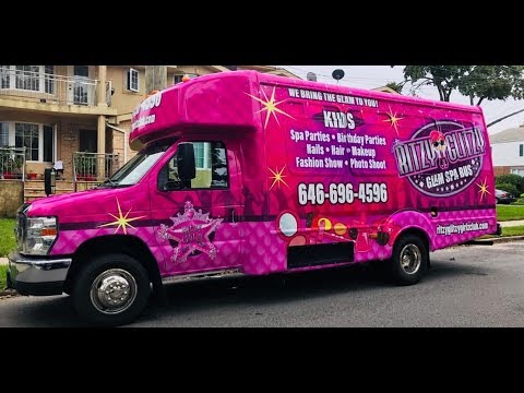 💫🦄Spa Bus for Girls Birthday Party🦄💫