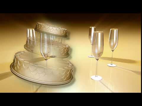 Cake Wine Glass Animation Motion Background Stock Video Footage Free For Editing
