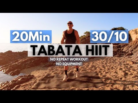 Tabata 20Min HIIT Workout / Tabata 30/10 / NO REPEAT