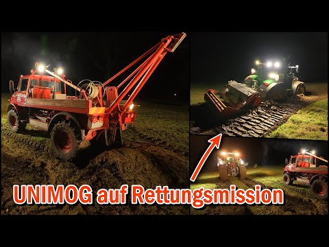 Disaster at night! | Rescue UNIMOG has to save me | LOHN VLOG 57