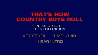 Billy Currington   That's How Country Boys Roll Karaoke
