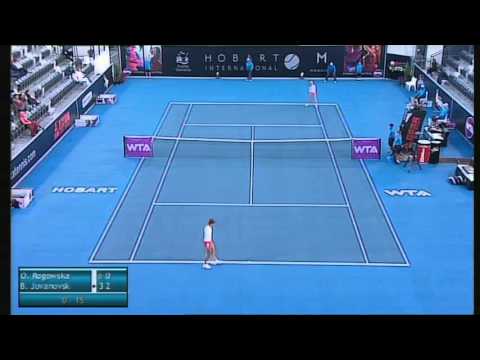 Olivia Rogowska vs Bojana Jovanovski, Hobart International 2014 - Full Match