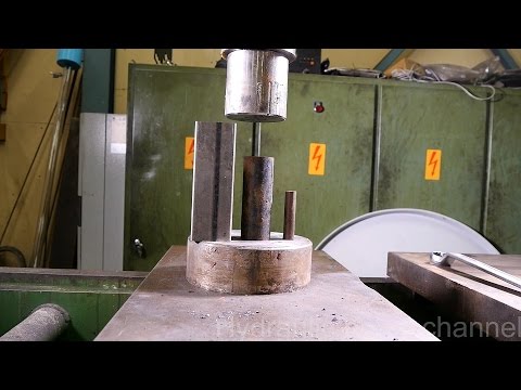 Crushing Metal Pipes With The Hydraulic Press Is Extraordinarily Satisfying
