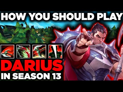 Season 13 High Elo Darius Gameplay - How You Can Carry as Darius - Play Darius From Behind