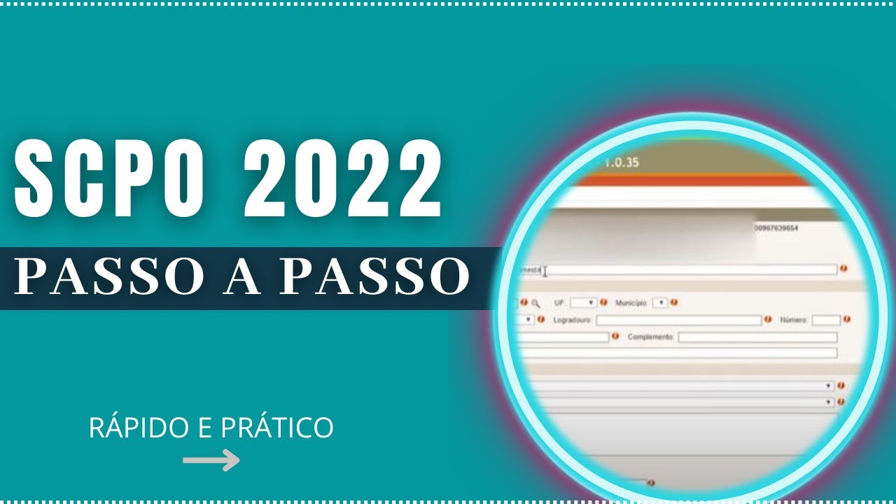 SCPO 2022 - SISTEMA DE COMUNICAÇÃO PRÉVIA DE OBRA - Passo a Passo