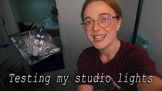 Testing my new home studio lights | Nedis
