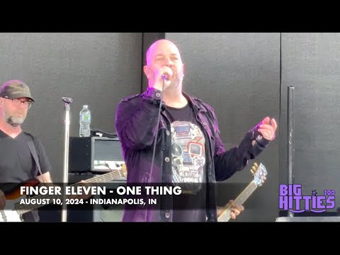Finger Eleven performs "One Thing" in Noblesville, IN on August 10, 2024