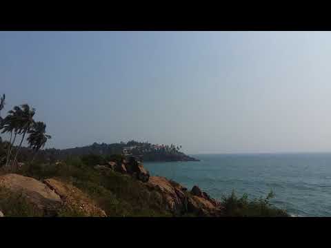Kovalam beach veiw from udaya samudhra beautiful scenery video Trivandrum Full hd