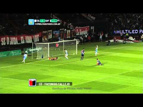 Gol de Callejo. Colón 1 - Guaraní 0. Fecha 5. Torneo Primera B Nacional 2014. Fútbol Para Todos