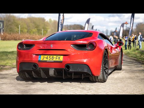 Novitec Rosso Ferrari 488 GTB - LOUD Accelerations & Powerslides !