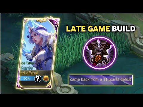 INTENSE MATCH‼️ EPIC COMEBACK KARRIE OP LATE GAME BUILD EZ MELT ENEMY | MLBB