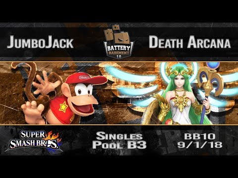 Battery Basement 10 - JumboJack (Diddy Kong) Vs. Death Arcana (Palutena) - Pool B3