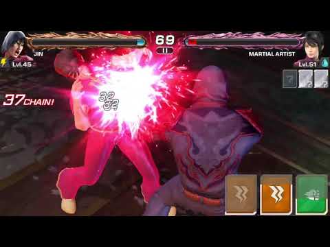 TEKKEN Mobile - Jin Kazama Median Line Destruction Rage Art
