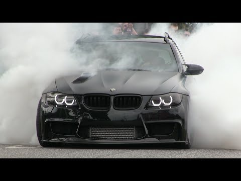 INSANE 900HP BMW 335i W/ FLAMETHROWER HOODEXHAUST | MASSIVE BURNOUT!!