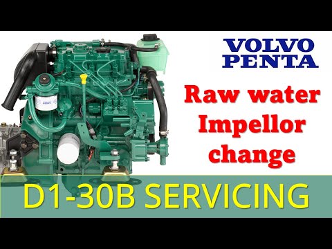 Small boat engine servicing - How to change the raw water impellor