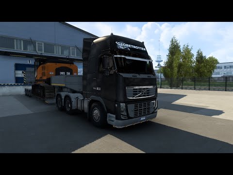 ETS 2 (1.43) Volvo FH16 Excavator Delivery From Bremen to Hamburg