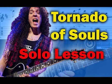 How to play ‘Tornado Of Souls’ by Megadeth Guitar Solo Lesson w/tabs
