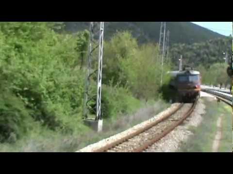 Bulgarian railways SOFIA KULATA Cab view