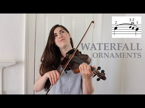 How to use WATERFALL ORNAMENTS in fiddle tunes 🎻