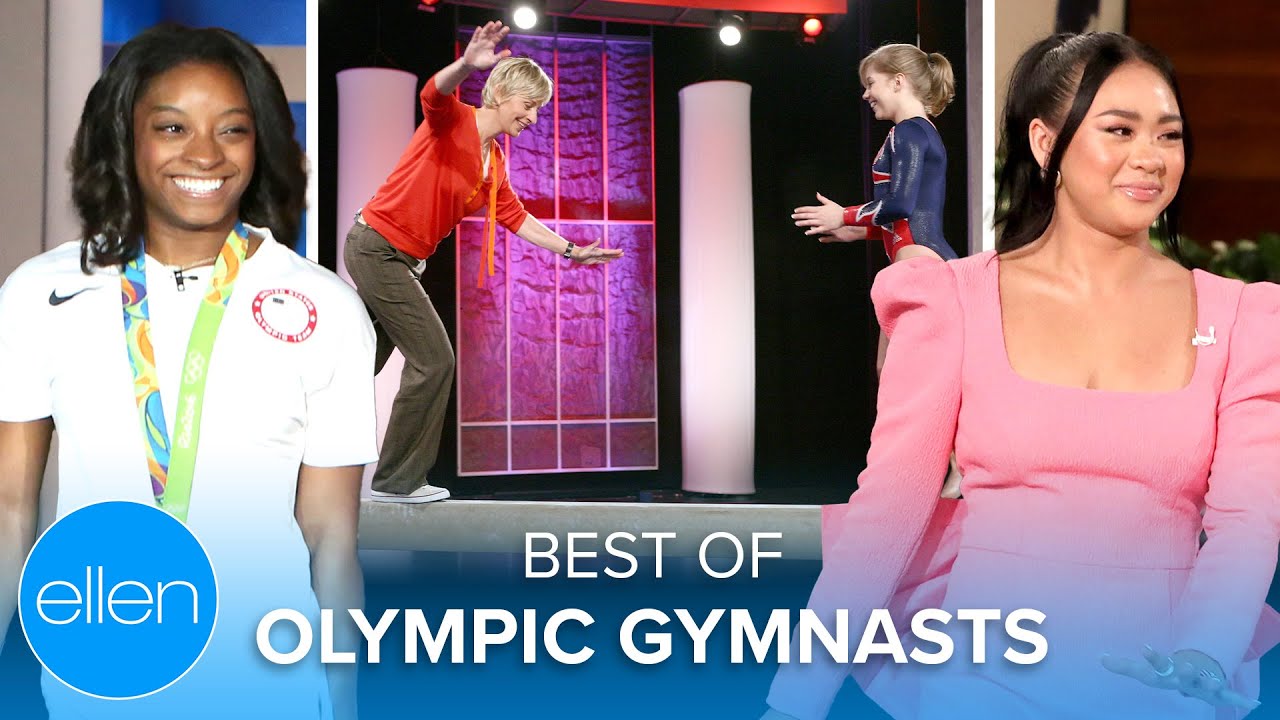 Best of Olympic Gymnasts on 'Ellen' (Simone Biles, Suni Lee, Shawn Johnson, and More!)