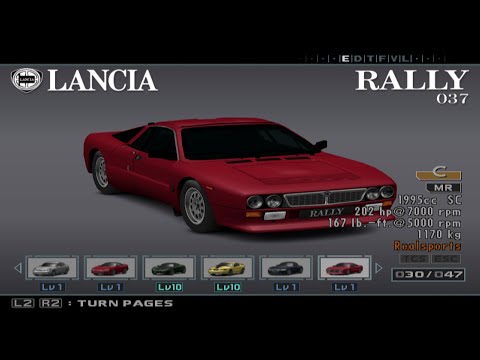 Enthusia Power Upgrade Comparison- Lancia Rally 037