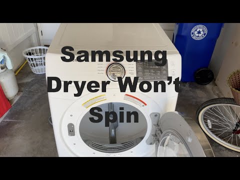 Samsung Dryer Won't Spin - Easy - Repair Dryer Belt Pulley
