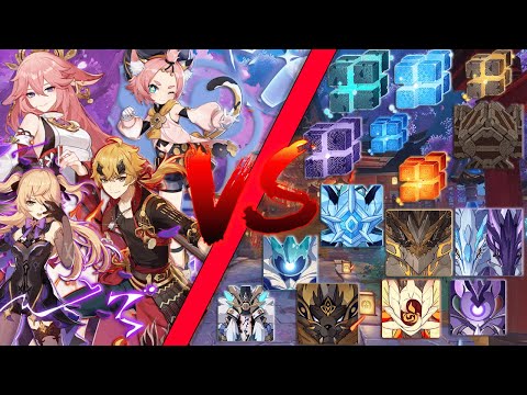 Current Banner [Yae Miko, Fischl, Thoma, Diona] Against All World Bosses In The Game
