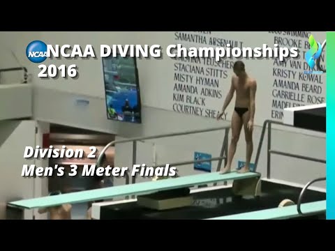 2016 NCAA Diving Division II 2 - Mens 3 Meter Diving competition Finals