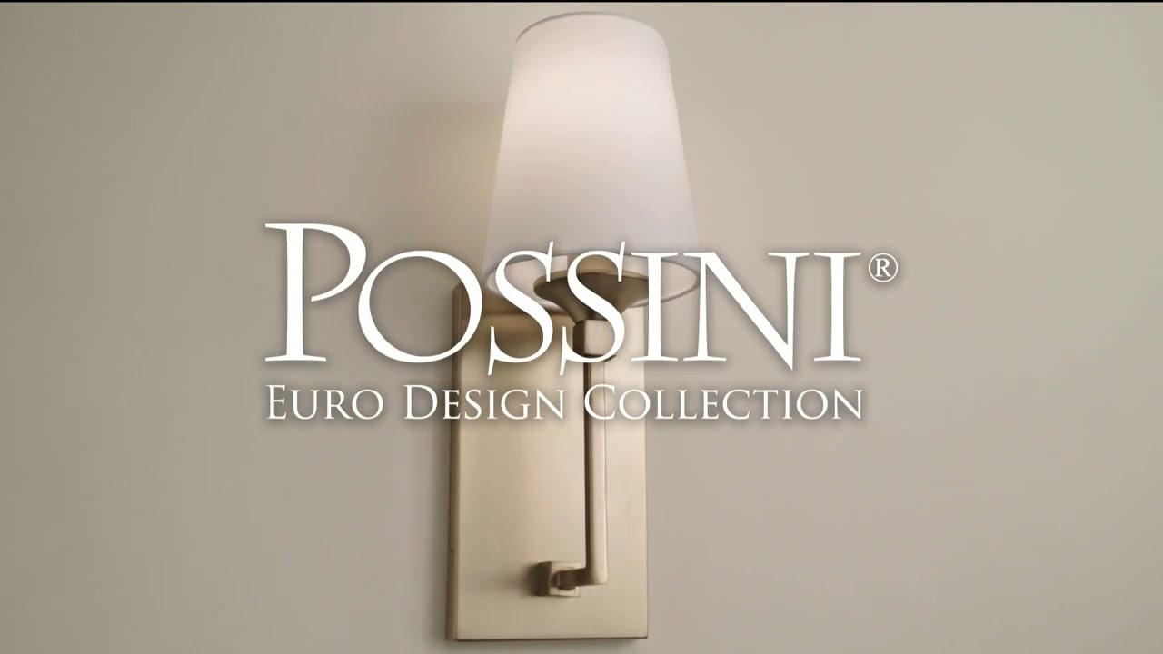 Video 1 Watch A Video About the Possini Euro Nasir Aged Brass and Linen Wall Sconce