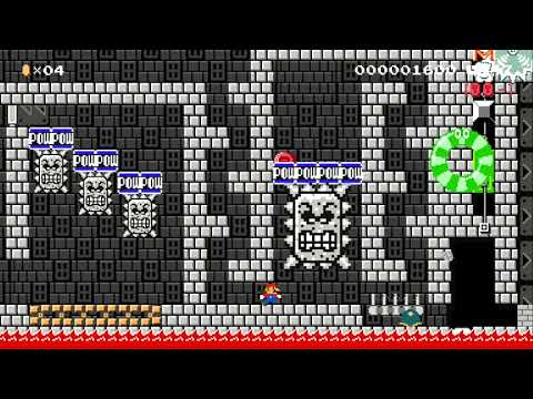 Infiltrate Thwomp Castle by PuzzleKing - SUPER MARIO MAKER - NO COMMENTARY 1bc 1bc