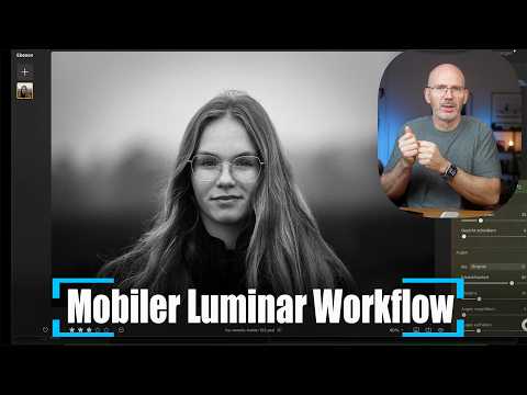 Mobiler Fotografie-Workflow mit Luminar - Moody Portraits