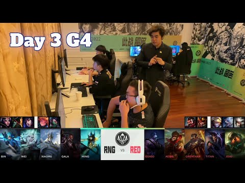 RNG vs RED - Day 3 LoL MSI 2022 Group Stage | Royal Never Give Up vs Red Canids full game