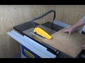 Charnwood's W650 10" Cast Iron Table Saw with Sliding Carriage .flv