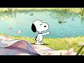 Lakeside Serenity with Snoopy 🌿 Relaxing Jazz Music for Reading & Study