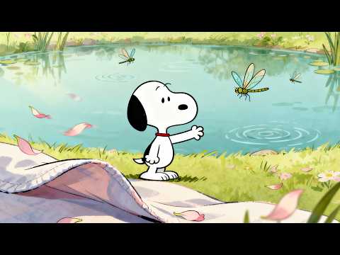 Lakeside Serenity with Snoopy 🌿 Relaxing Jazz Music for Reading & Study