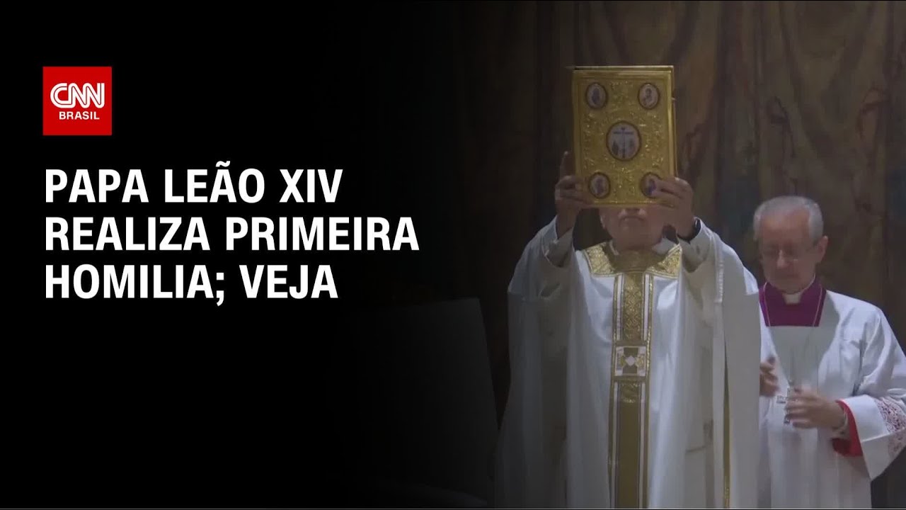 Papa Leão XIV realiza primeira homilia na Capela Sistina; veja | CNN NOVO DIA