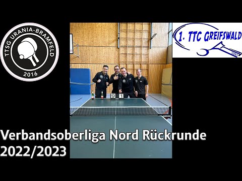 TTSG Urania Bramfeld vs TTC Greifswald Verbandsoberliga Rückrunde 2022/2023