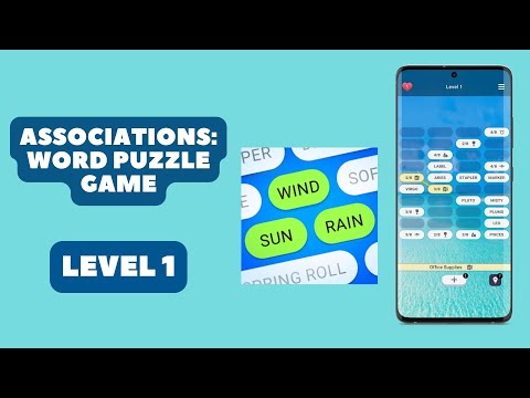 Associations Level 1 [ Answers ] - Word Puzzle Game - YouTube
