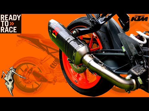 Akrapovic Slip On Exhaust Install KTM 390 125 200 250 Duke