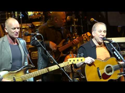 Paul Simon and Sting sing 🡆 Love is the 7th Wave ⬘ Mother & Child Reunion 🡄 Feb 8 2014