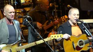 Paul Simon and Sting sing 🡆 Love is the 7th Wave ⬘ Mother &amp; Child Reunion 🡄 Feb 8 2014
