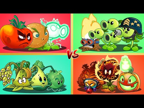 Pvz 2 Challenge - Random 4 Best Team Plants Battlez - Which Team Plant Will Win ？