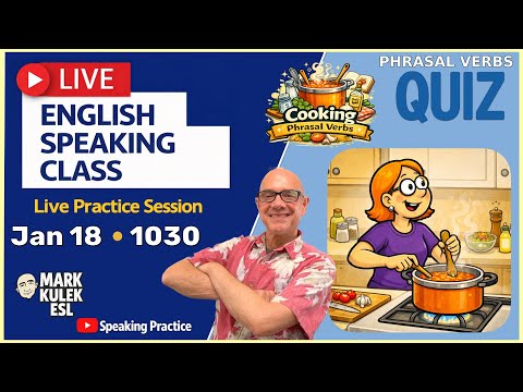 Phrasal Verbs → Cooking | Learn English → Live Stream Class