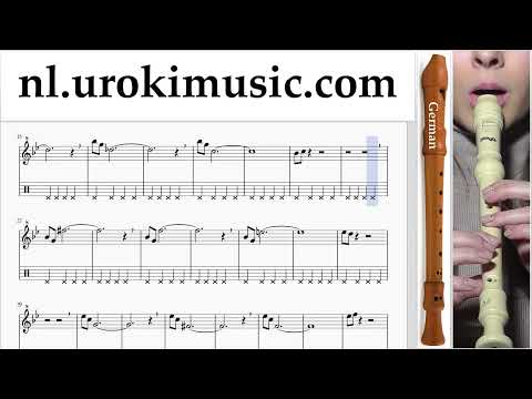 Blokfluitles (G.) Mission Impossible - Theme Muzieknoten Cursus Deel#2 um-i374