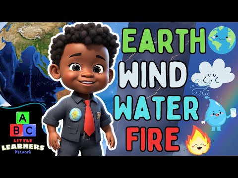Little Learners Earth Day: Four Elements Water, Earth, Wind, and Fire | Toddler Interactive Learning