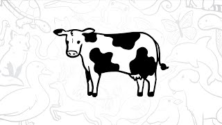 🐄 How to Draw a Simple Cow | Step-by-Step Lesson 🌾